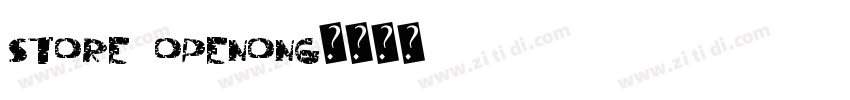 store openong字体转换